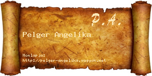 Pelger Angelika névjegykártya